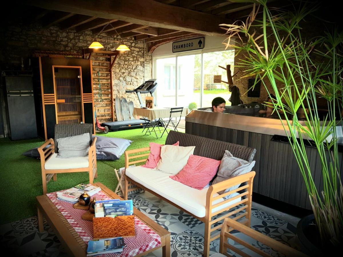 Le Grand Cedre Spa Et Sauna Interieur Piscine Marolles  Екстериор снимка